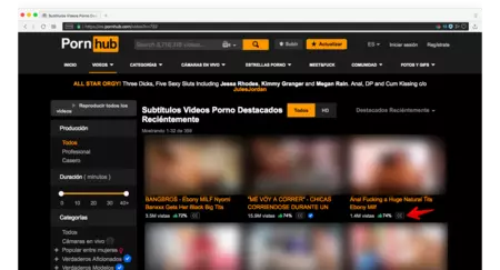 PornHub la web mas visitada del mundo