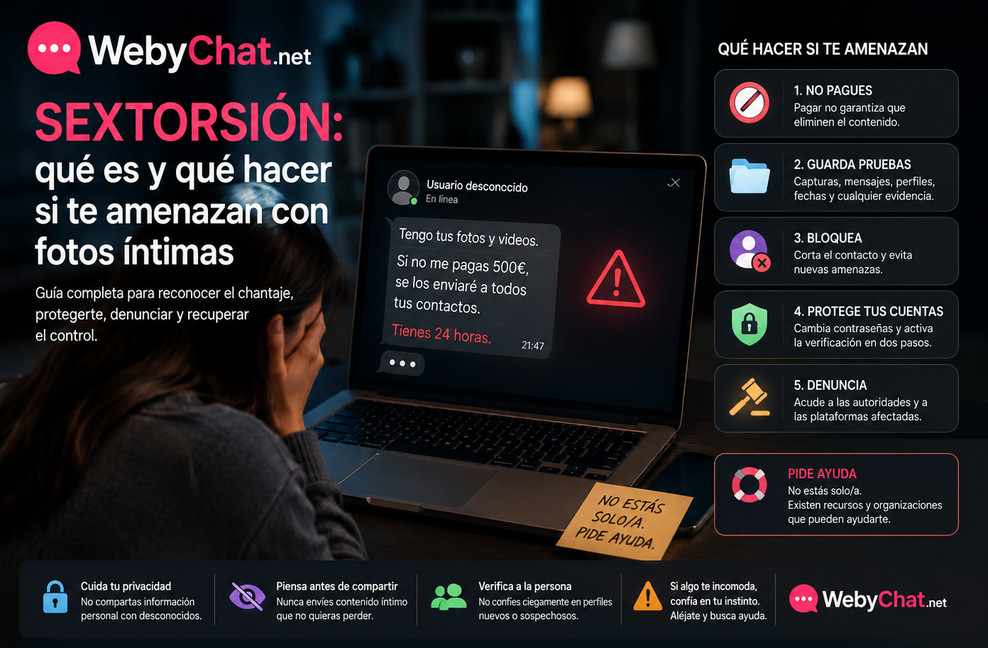 Sextorsión: qué es y qué hacer si te amenazan con publicar fotos íntimas
